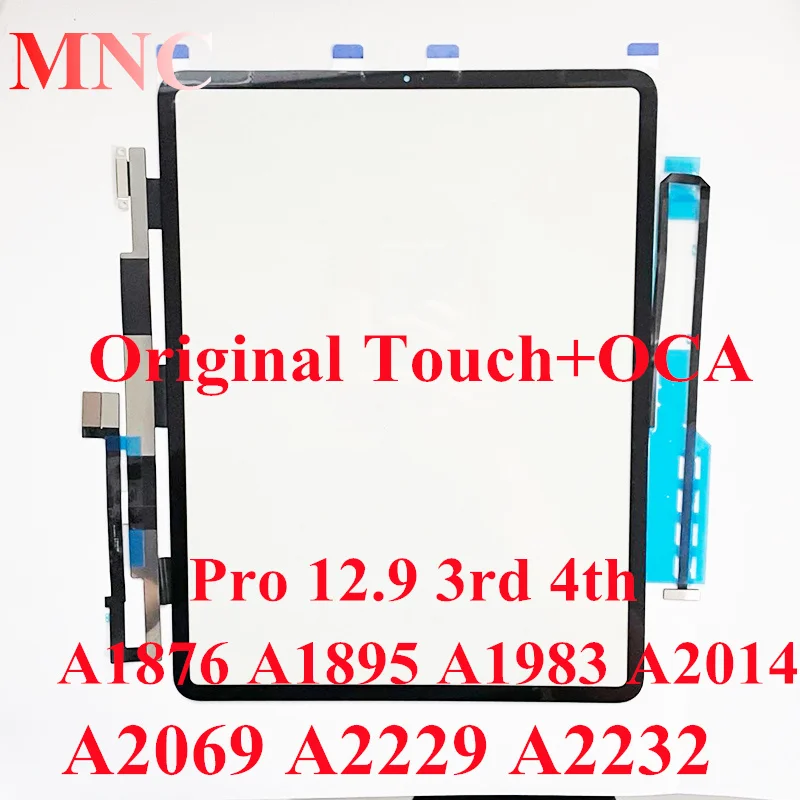 

Original Glass With Touch Digitizer OCA Tesa Tape For iPad Pro 12.9 3rd 4th A1876 A1895 A1983 A2014 A2069 A2229 A2232