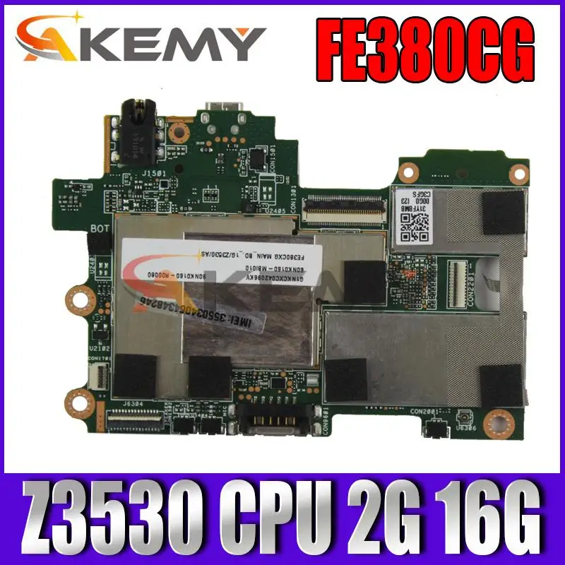 motherboard For Asus MeMO FE380C FE380CG M80T M80TA with Z3530 CPU 2G/16G Mainboard Work Well 
motherboard For Asus MeMO FE380C FE380CG M80T M80TA with Z3530 CPU 2G/16G Mainboard Work Well