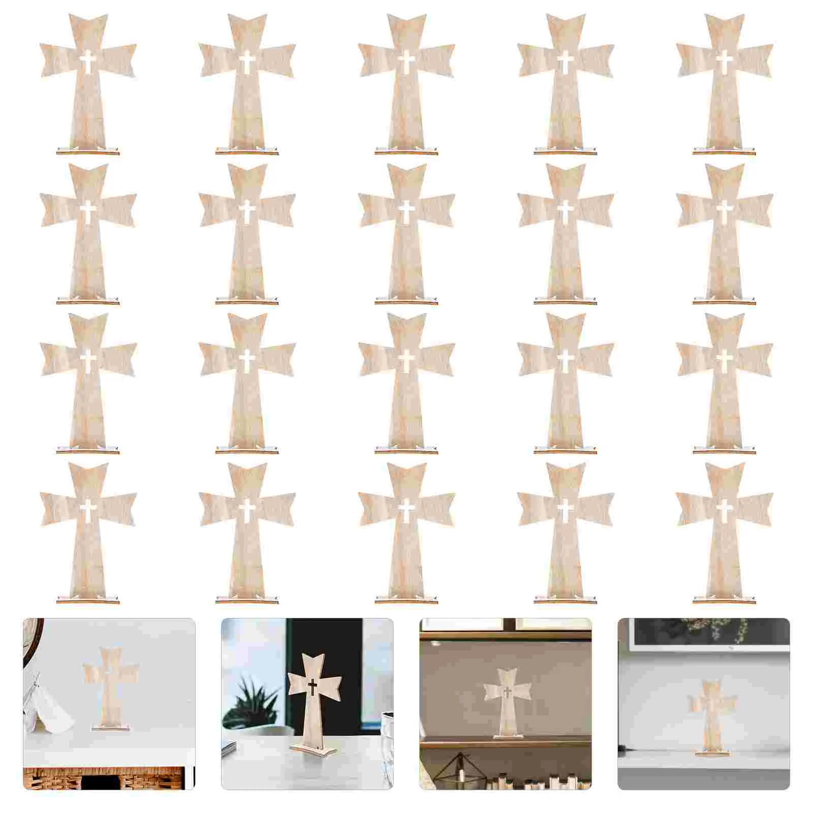 20 Pcs Holiday Decorations Wooden Cross Craft Ornament Shape Adorn Rustic Crafts Kids
20 Pcs Holiday Decorations Wooden Cross Craft Ornament Shape Adorn Rustic Crafts Kids