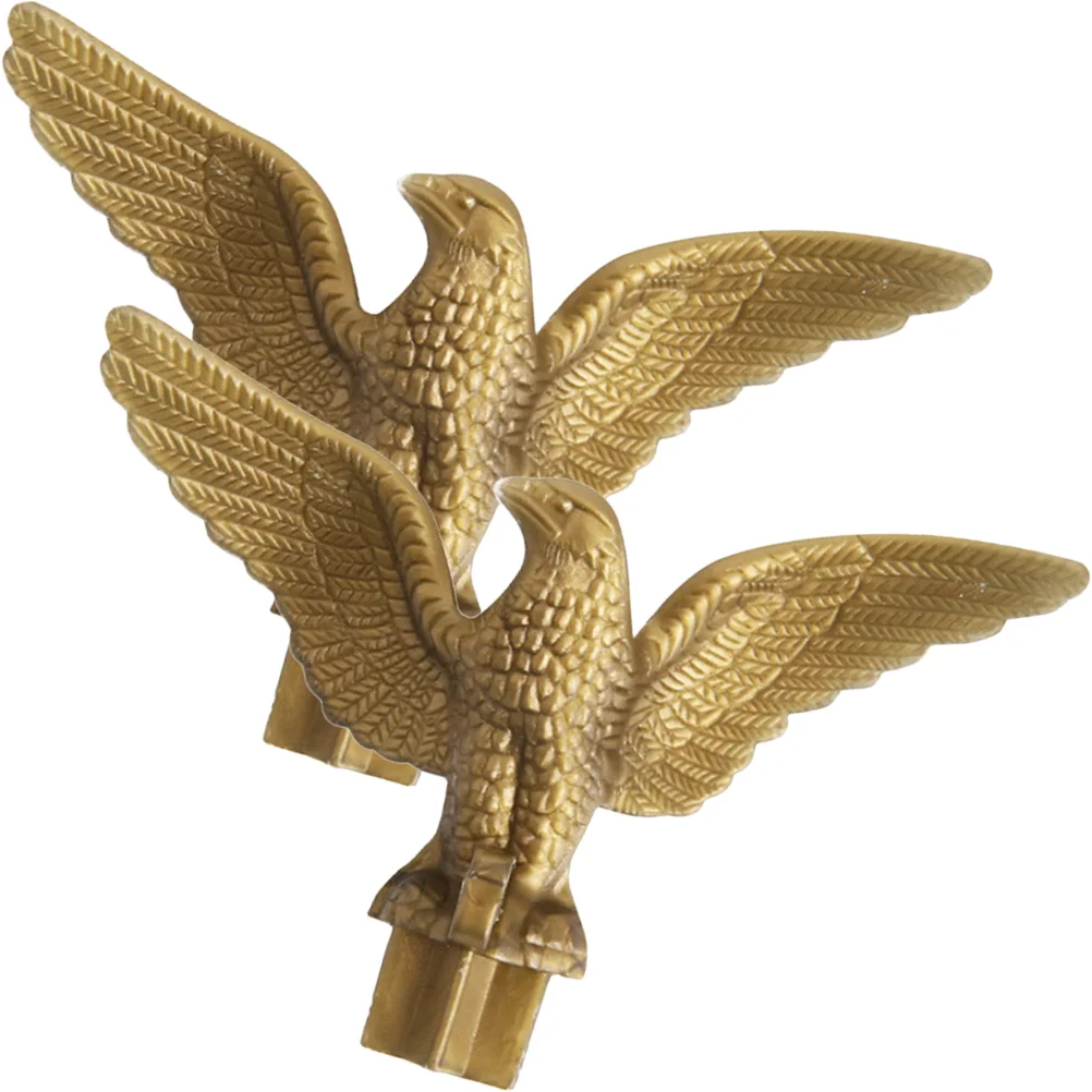 2 Pcs Flagpole Eagle Head Supplies Decor Decorated United States Outdoor American Topper Meeting Room DIY
2 Pcs Flagpole Eagle Head Supplies Decor Decorated United States Outdoor American Topper Meeting Room DIY