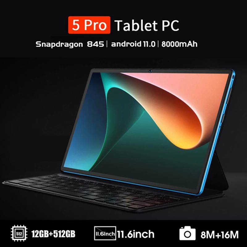 Новинка 2022, Оригинальный планшет lPad 5 Pro, глобальная версия, планшет на базе Android, Snapdragon 865, планшетный ПК, телефон с двумя SIM-картами и возможно...