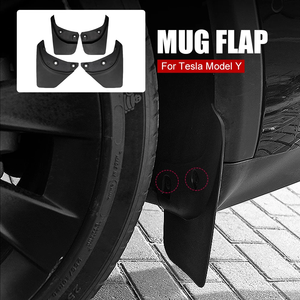 For Tesla Model Y Mud Flaps Splash Guards Front Rear Wheels Mud Protector Splash Panel Against Snow Mud Sand Rock All Weather
For Tesla Model Y Mud Flaps Splash Guards Front Rear Wheels Mud Protector Splash Panel Against Snow Mud Sand Rock All Weather