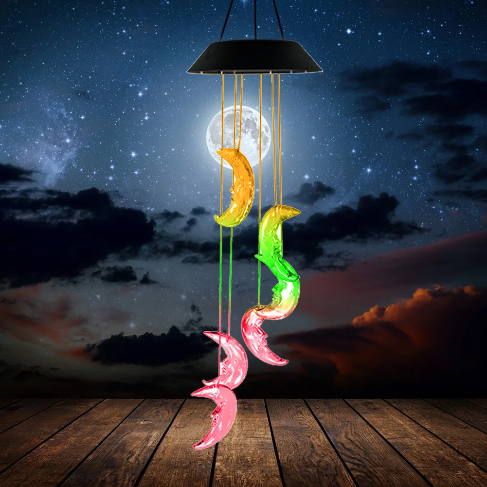 Color Changing Moon Wind Chime Lamp LED Solar Light Outdoor Garden Fences Light Transparent Solar Copper Bulb Chandelier
Color Changing Moon Wind Chime Lamp LED Solar Light Outdoor Garden Fences Light Transparent Solar Copper Bulb Chandelier