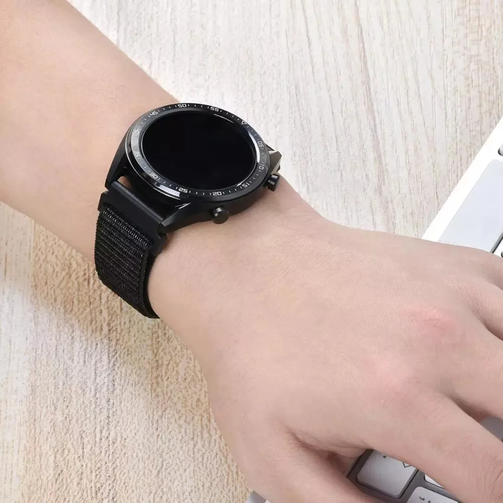 Ремешок тканый нейлоновый для Samsung Galaxy Watch 3 Active 1 2 Универсальный сменный Браслет