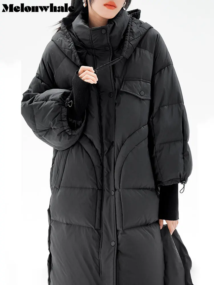 MelonWhale Loose Fit Black Long Down Jacket New Stand Collar Long Sleeve Warm Women Parkas 2022 Autumn Winter Fashion Tide M193
MelonWhale Loose Fit Black Long Down Jacket New Stand Collar Long Sleeve Warm Women Parkas 2022 Autumn Winter Fashion Tide M193