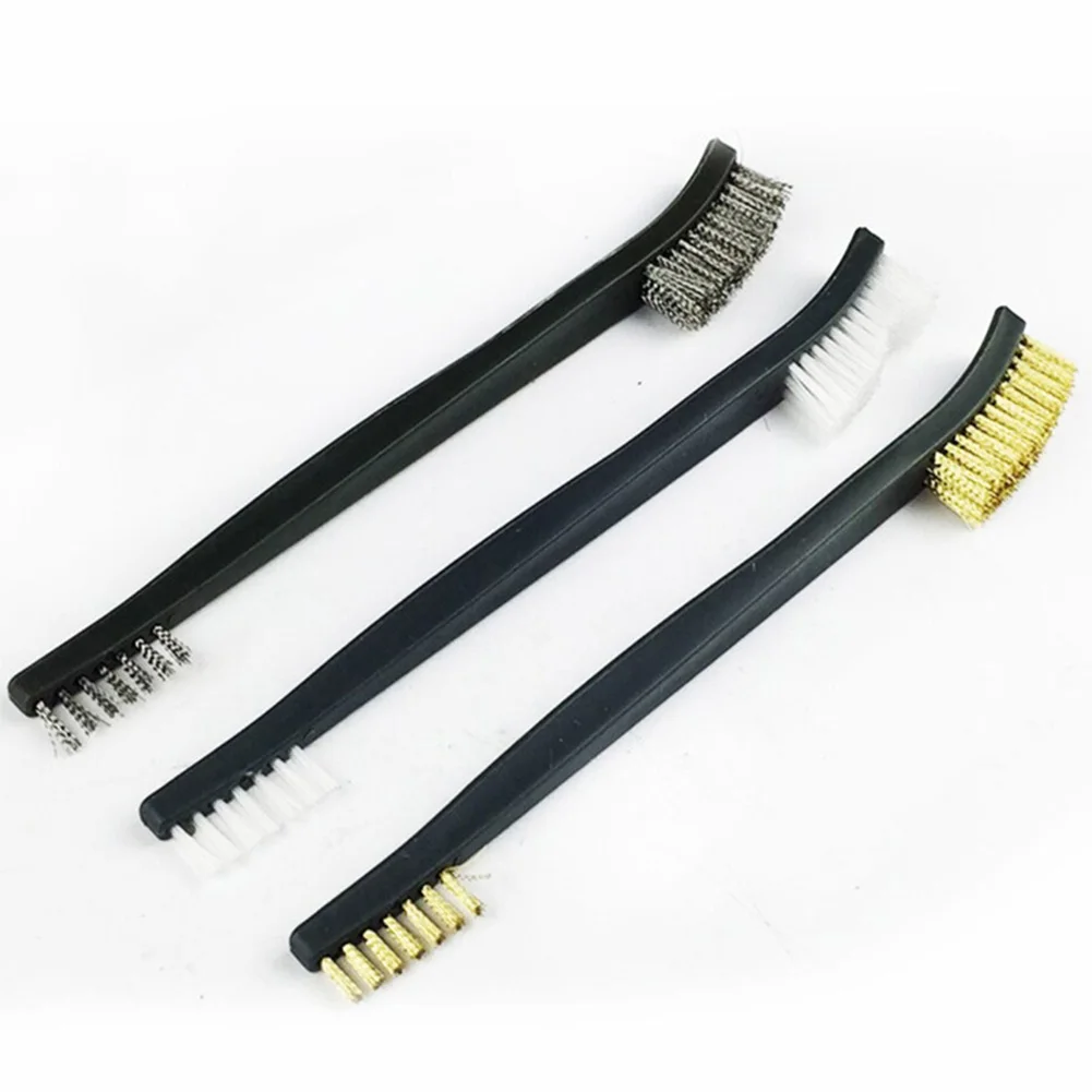 3pcs Mini Wire Brush Set Steel Brass Nylon Cleaning Polishing Detail Metal Rust Brush Polishing Derusting Cleaning Tools New
3pcs Mini Wire Brush Set Steel Brass Nylon Cleaning Polishing Detail Metal Rust Brush Polishing Derusting Cleaning Tools New