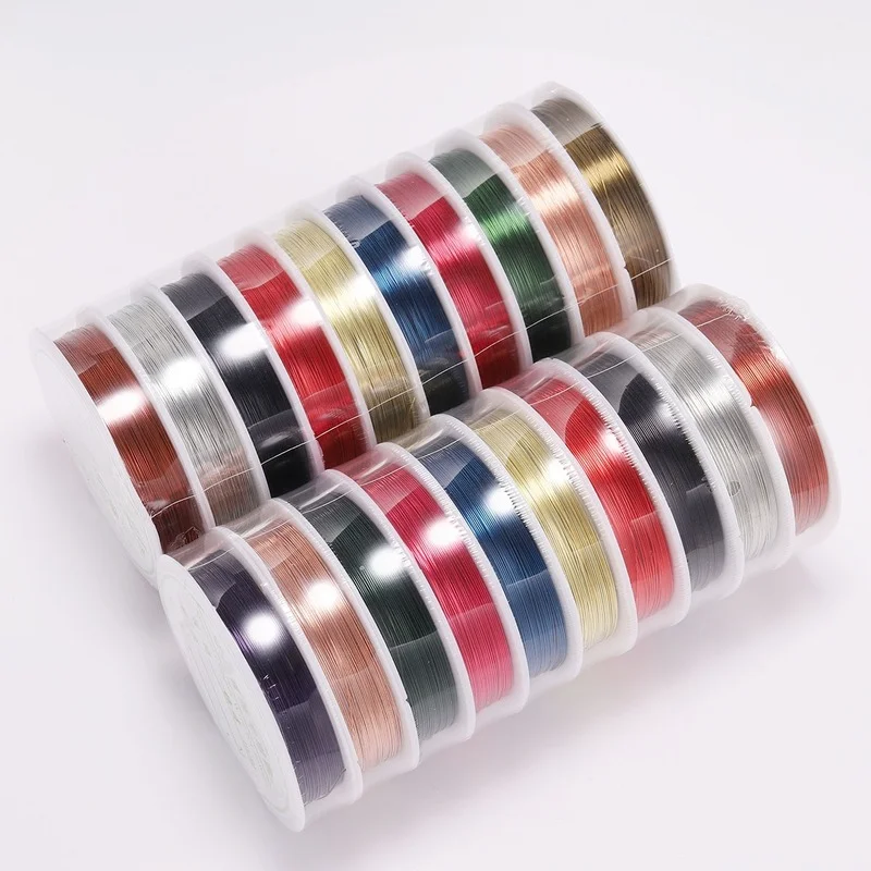 Multicolor Copper Plated Wire Beading Wire Beading Thread Jewelry Cord String Cord Beading Line DIY Craft Making 11 Colors 
Multicolor Copper Plated Wire Beading Wire Beading Thread Jewelry Cord String Cord Beading Line DIY Craft Making 11 Colors
