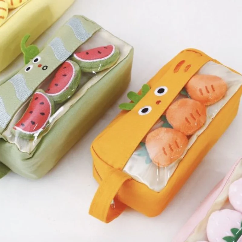 Cartoon Watermelon Plush Pencil Bag Cute Pen Case for Kids School Stationery Holder Students Pencil Box School Supplies
Cartoon Watermelon Plush Pencil Bag Cute Pen Case for Kids School Stationery Holder Students Pencil Box School Supplies
