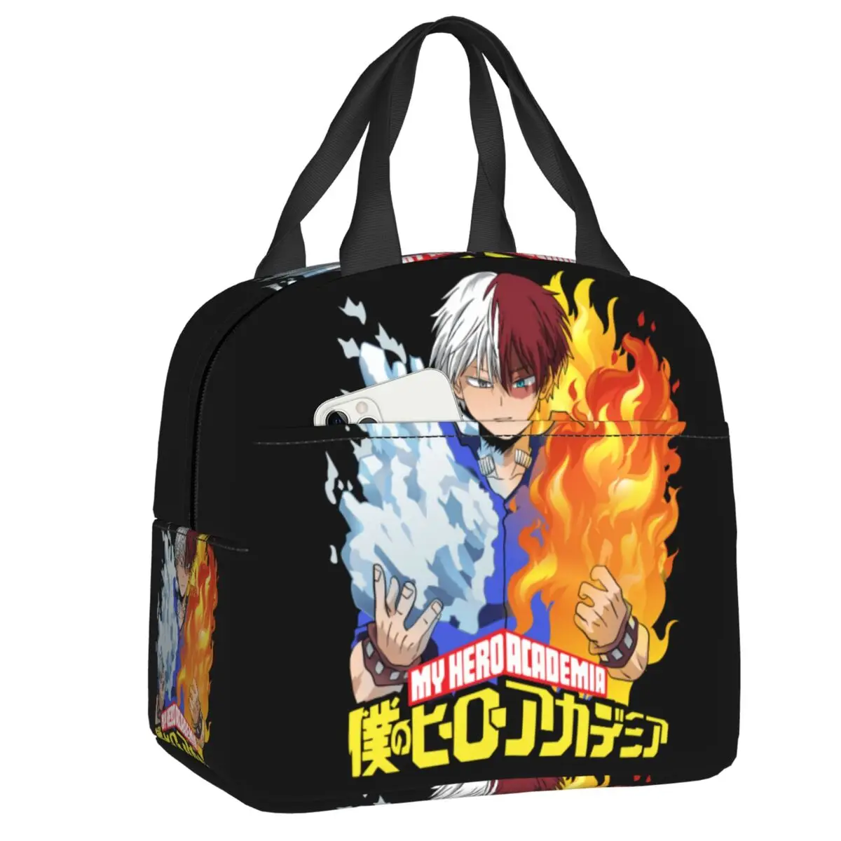 Custom Shoto Todoroki My Hero Academia Lunch Bag Men Women Cooler Warm Insulated Lunch Box for Kids School Children
Custom Shoto Todoroki My Hero Academia Lunch Bag Men Women Cooler Warm Insulated Lunch Box for Kids School Children