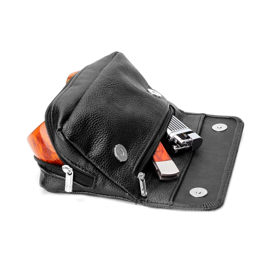 Smoking pipe bag can hold 2 pipes,deodorant leather bag ,black tobacco bag ,cigarette bag can put lighter cigarette accessories
Smoking pipe bag can hold 2 pipes,deodorant leather bag ,black tobacco bag ,cigarette bag can put lighter cigarette accessories
