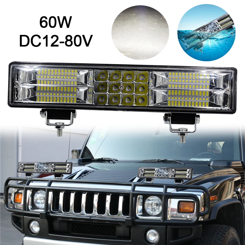 11.53" 60W Led Work Light Bar DC12-80V Universal Car Truck ATV SUV Work Light 5000-6500K Waterproof Off Road Spot Flood Lamp
11.53" 60W Led Work Light Bar DC12-80V Universal Car Truck ATV SUV Work Light 5000-6500K Waterproof Off Road Spot Flood Lamp