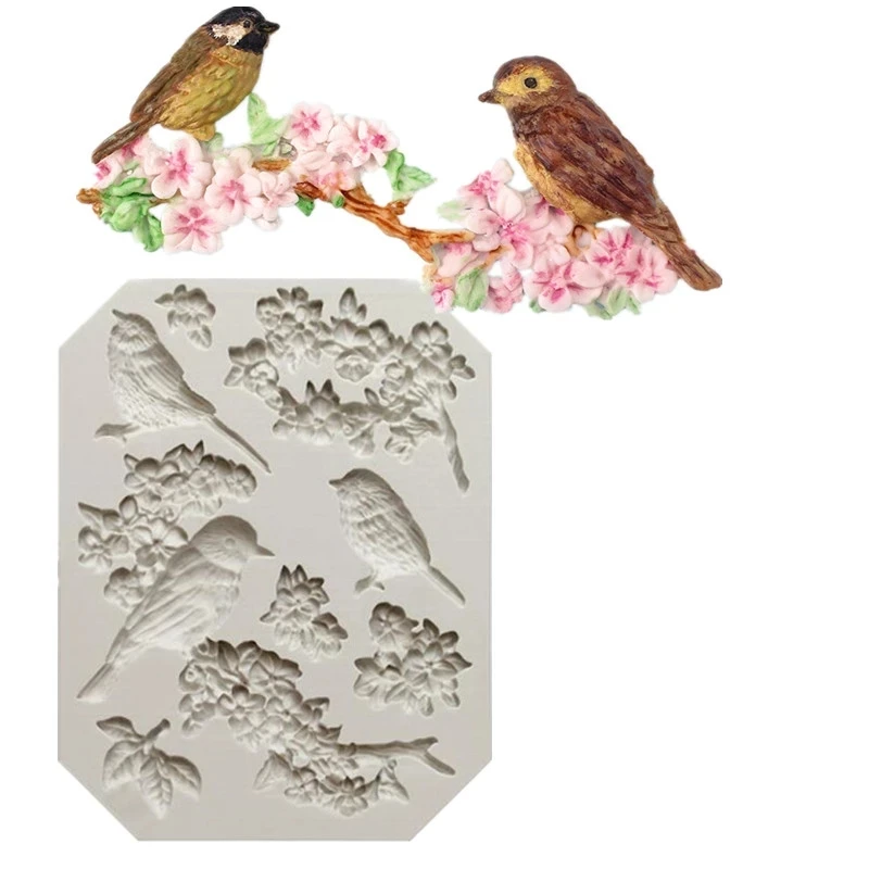 Magpie Bird Mould Fondant Cake Baking Mould Cake Baking Decoration Chocolate Magpie Branch Flower Silicone Mould
Magpie Bird Mould Fondant Cake Baking Mould Cake Baking Decoration Chocolate Magpie Branch Flower Silicone Mould