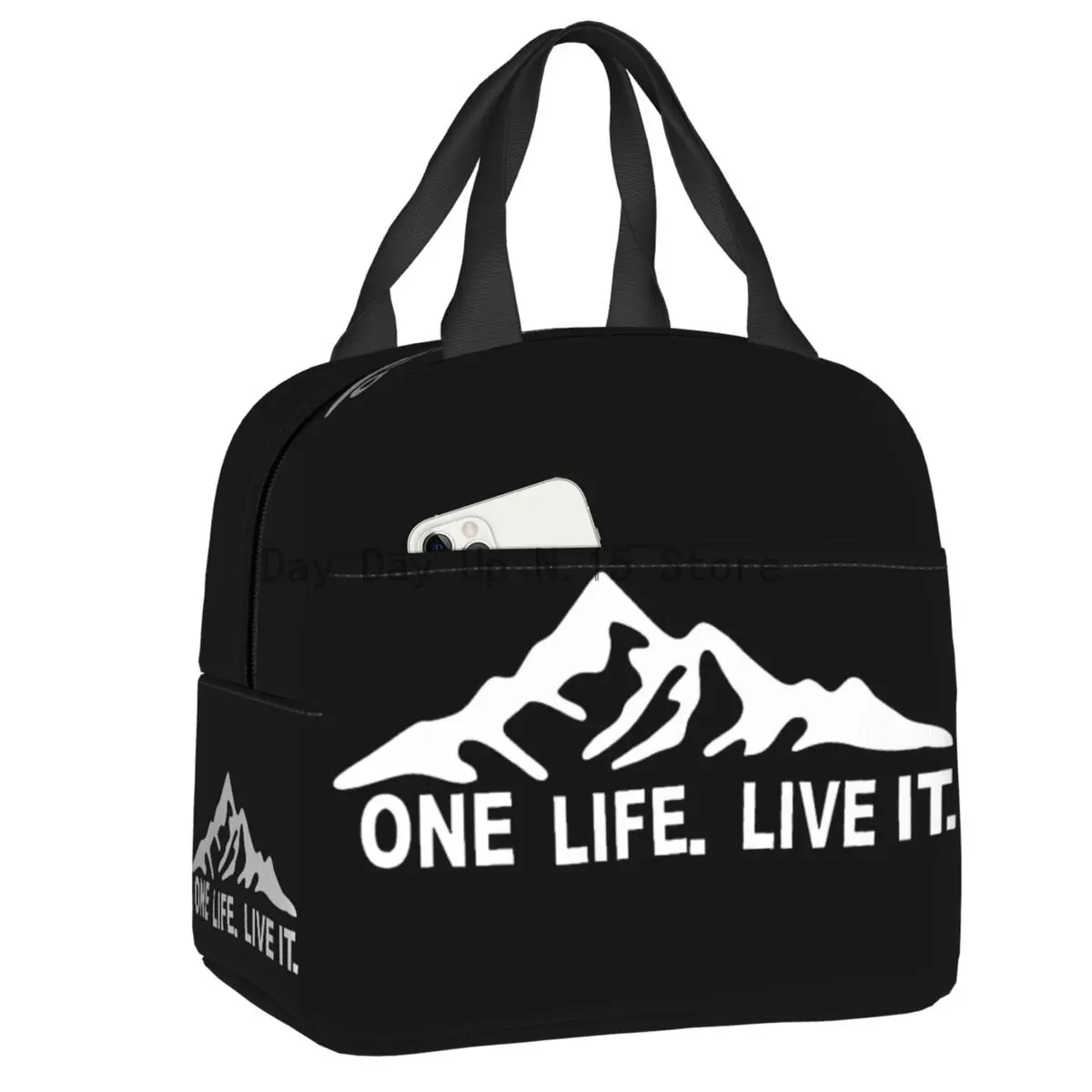 Custom One Life Live It Lunch Bag Thermal Cooler Insulated Lunch Box for Women Kids School Work Picnic Food Tote Bags
Custom One Life Live It Lunch Bag Thermal Cooler Insulated Lunch Box for Women Kids School Work Picnic Food Tote Bags