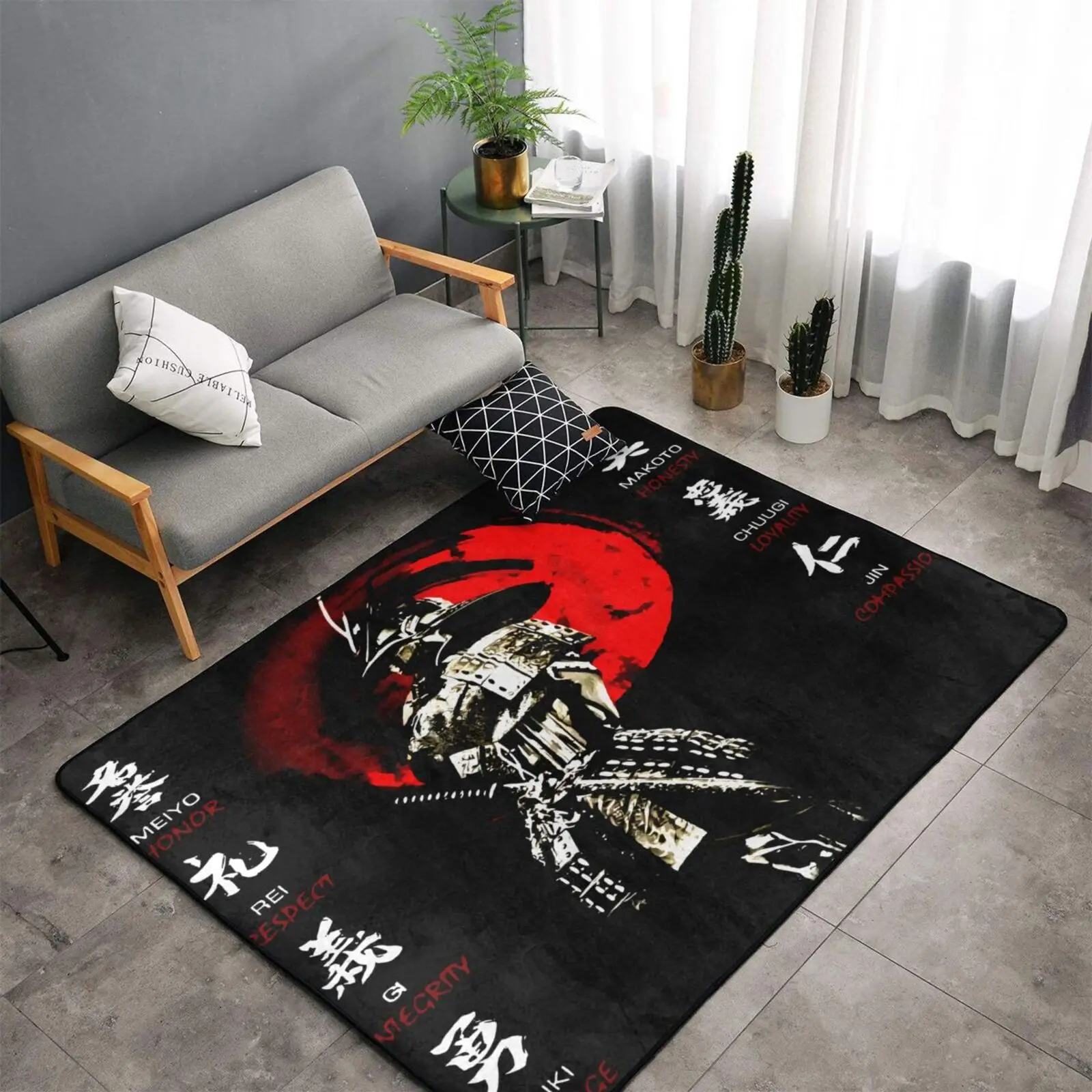 Ковер Bushido Code Virtues Samurai с мечом, ковер для мужчин из полиэстера в эстетике, домашние аксессуары для мужчин, ковер для автомобиля для гостиной
Ковер Bushido Code Virtues Samurai с мечом, ковер для мужчин из полиэстера в эстетике, домашние аксессуары для мужчин, ковер для автомобиля для гостиной
