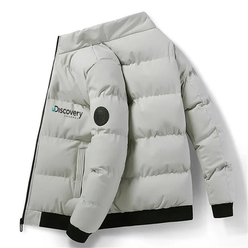 Discovery Channel Men Jacket Cotton Padded Down Jacket Casual Sports Autumn Winter Men's Stand Collar Warm Thick Parkas Jacket
Discovery Channel Men Jacket Cotton Padded Down Jacket Casual Sports Autumn Winter Men's Stand Collar Warm Thick Parkas Jacket