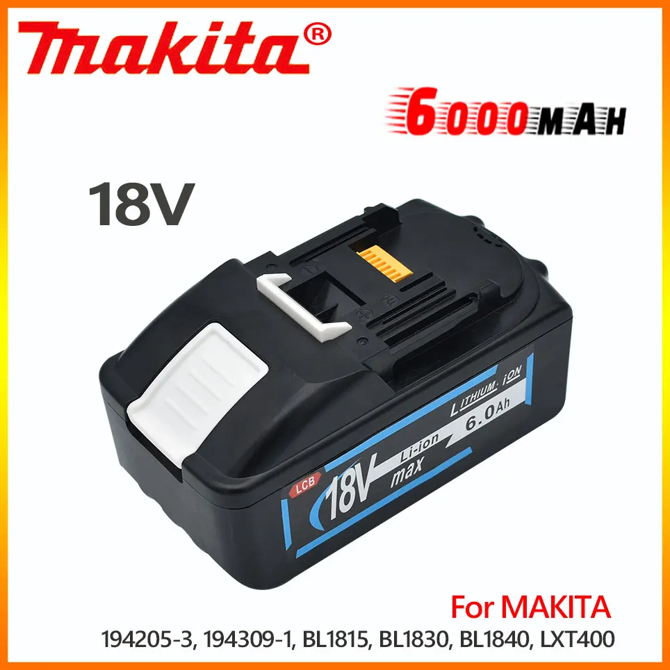 MAKITA18V 6.0Ah Replacement li-ion battery for MAKITA Bl1890 Bl1860 Bl1840 BL1830 with LED really capacity input 21700 cell
MAKITA18V 6.0Ah Replacement li-ion battery for MAKITA Bl1890 Bl1860 Bl1840 BL1830 with LED really capacity input 21700 cell