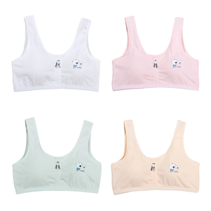 Student Kids Girls Cotton Sport Traning Bra Stripes Bow Button Cartoon Bear Bralette Wireless Wide Straps Padded Pullover Crop
Student Kids Girls Cotton Sport Traning Bra Stripes Bow Button Cartoon Bear Bralette Wireless Wide Straps Padded Pullover Crop