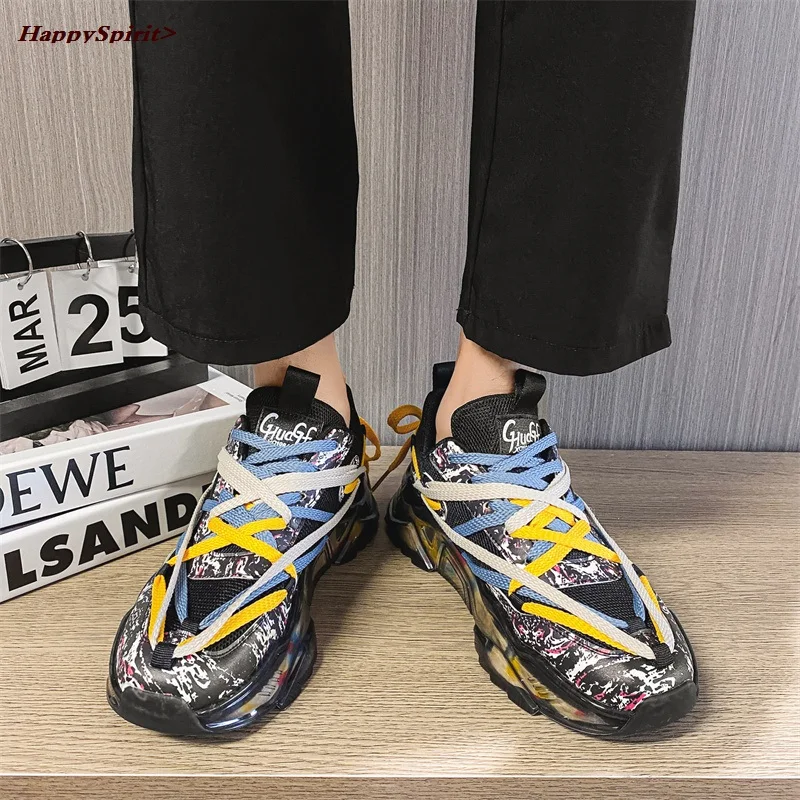 New Inkjet Graffiti Travel Shoes Street Skateboard Shoes Spring New Sports Shoes Simple Thick Bottom Casual Daddy Shoes
New Inkjet Graffiti Travel Shoes Street Skateboard Shoes Spring New Sports Shoes Simple Thick Bottom Casual Daddy Shoes