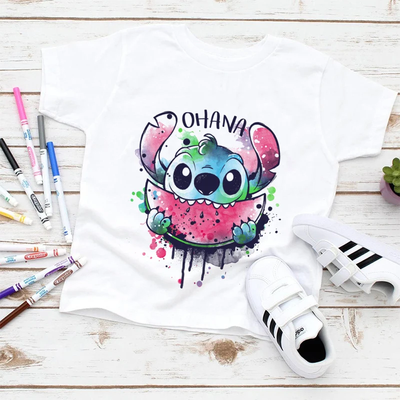 2022 New Summer New White T Shirts Kids Harajuku Top & Stitch Kawaii Pattern Children T-shirts Disney Cartoon Fashion Outdoor
2022 New Summer New White T Shirts Kids Harajuku Top & Stitch Kawaii Pattern Children T-shirts Disney Cartoon Fashion Outdoor