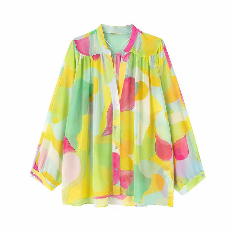 New Fashion Print Chic Lady Shirt Long Sleeve Woman Blouses 2022 Single-Breasted Lapel Asymmetrical Female Shirts Tops
New Fashion Print Chic Lady Shirt Long Sleeve Woman Blouses 2022 Single-Breasted Lapel Asymmetrical Female Shirts Tops