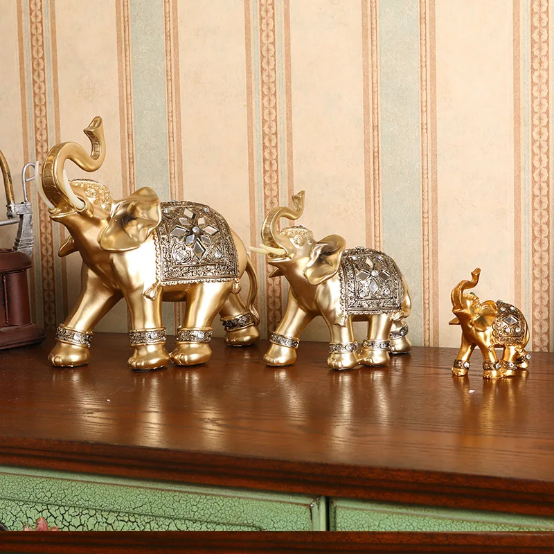 Golden Resin Elephant Statue Elegant Trunk Sculpture Figurine Crafts Ornaments For Home Decor Living Room Office Ornament Gift
Golden Resin Elephant Statue Elegant Trunk Sculpture Figurine Crafts Ornaments For Home Decor Living Room Office Ornament Gift
