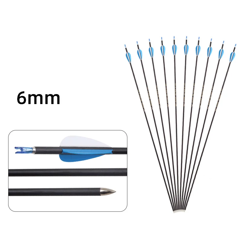 Bow And Arrow Diameter 6mm Mixed Carbon Arrow Inner Diameter 4.2mm Mixed Carbon Thin Arrow Anti-Nail Tail Recurve Bow And Arrow
Bow And Arrow Diameter 6mm Mixed Carbon Arrow Inner Diameter 4.2mm Mixed Carbon Thin Arrow Anti-Nail Tail Recurve Bow And Arrow