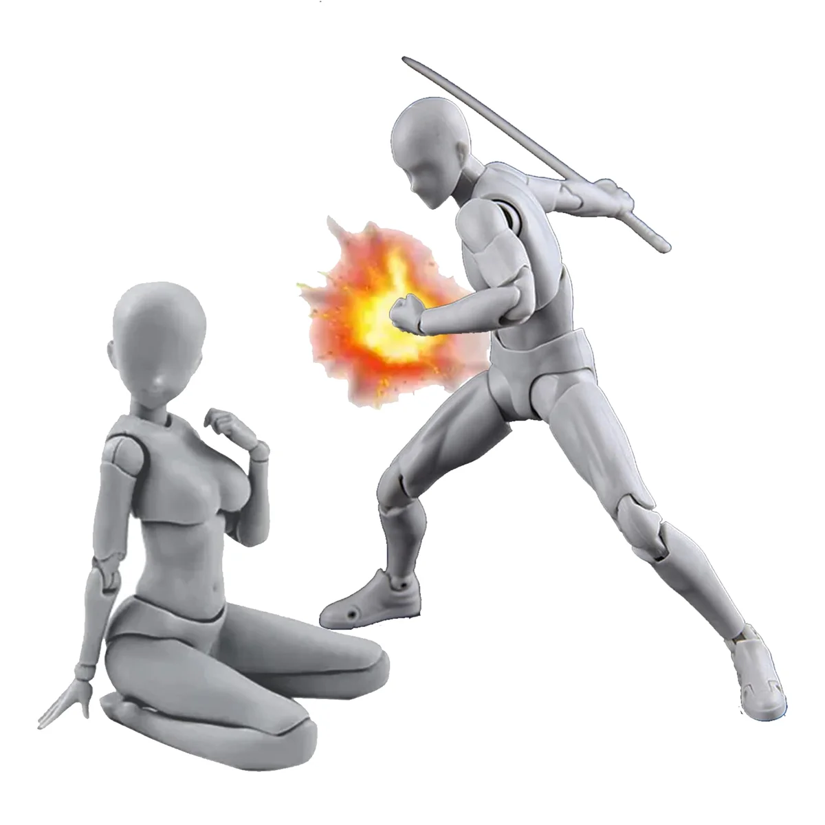 Модель из ПВХ с коробчатыми моделями для художников (женский + мужской, серый)
Модель из ПВХ с коробчатыми моделями для художников (женский + мужской, серый)