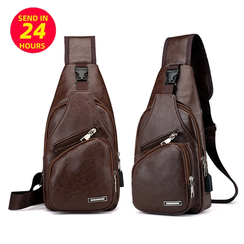 

Кожаная сумка-мессенджер для мужчин, диагональный дизайнерский саквояж на плечо, дорожный нагрудной мешок