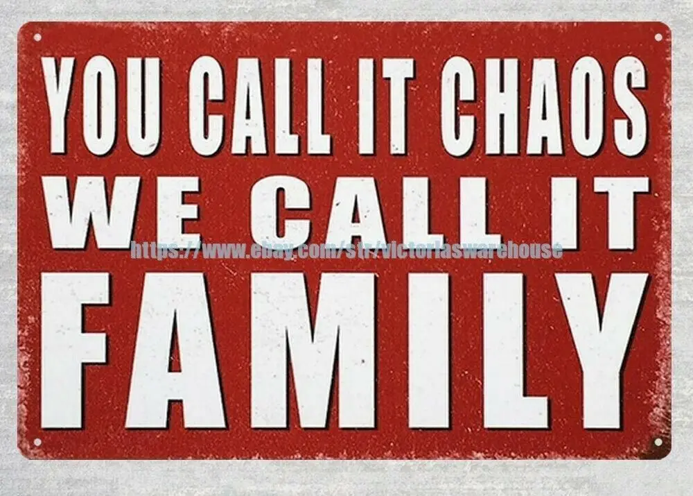 Коллекционный Настенный декор You Call It chaowe Call It Family металлический жестяной знак
Коллекционный Настенный декор You Call It chaowe Call It Family металлический жестяной знак