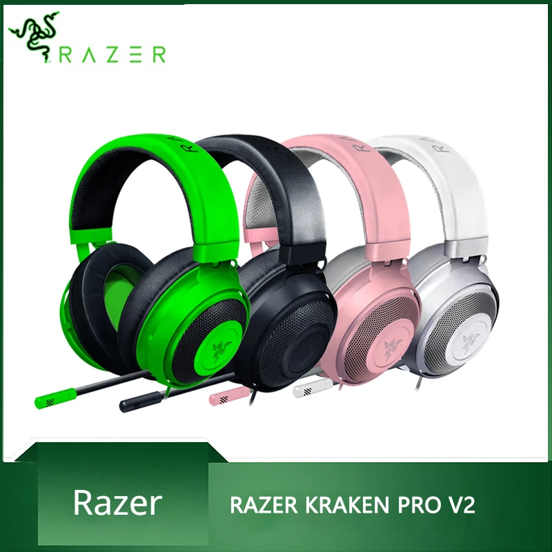 

Игровая гарнитура Razer Kraken Pro V2, наушники для проводных наушников с микрофоном, 7,1 объемный звук для Xbox One, PS4, игровые наушники