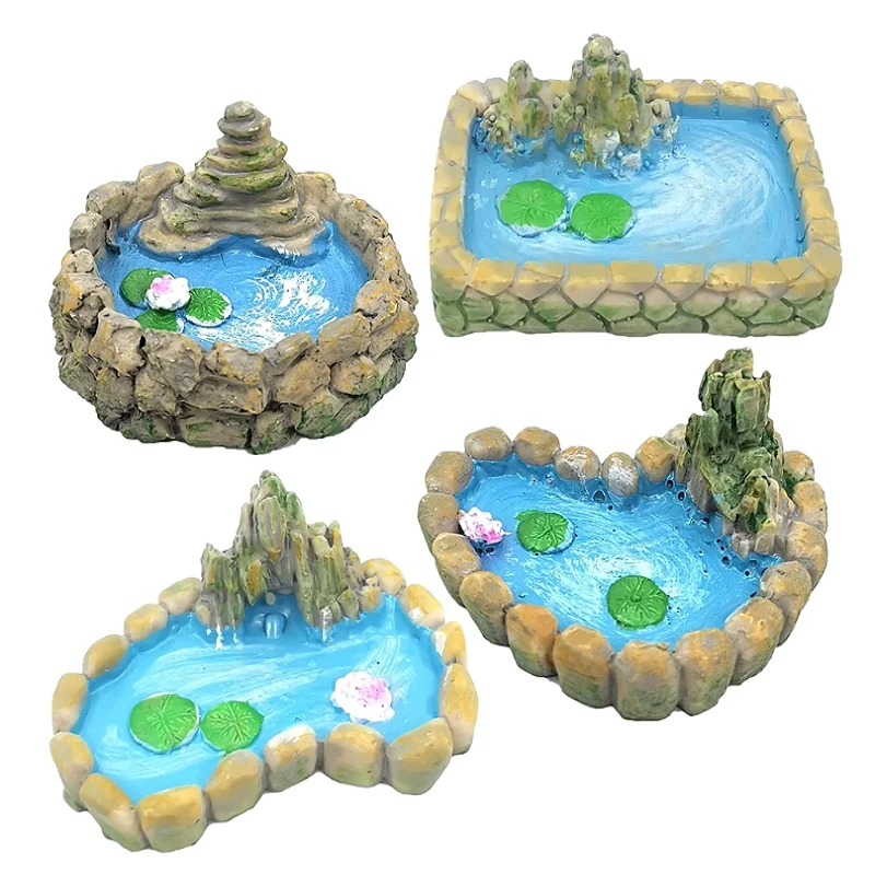 Fairy Garden Miniature Pond Ornaments Kit for Miniature Garden Accessories Home Micro Landscape Decoration 4pcs
Fairy Garden Miniature Pond Ornaments Kit for Miniature Garden Accessories Home Micro Landscape Decoration 4pcs