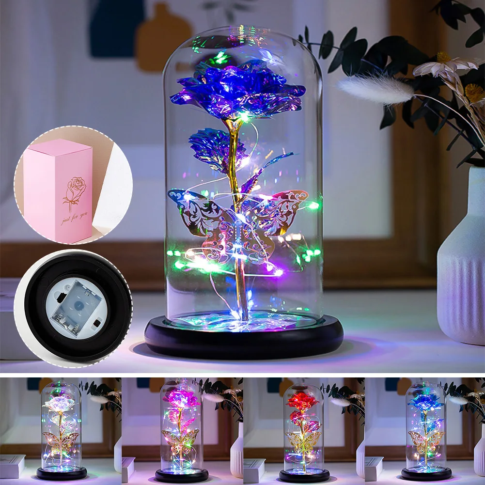 Rose In Glass Dome With Lights Enchanted Rose Artificial Flower Rose Perfect For Women Wedding And Birthday Creative Gifts
Rose In Glass Dome With Lights Enchanted Rose Artificial Flower Rose Perfect For Women Wedding And Birthday Creative Gifts