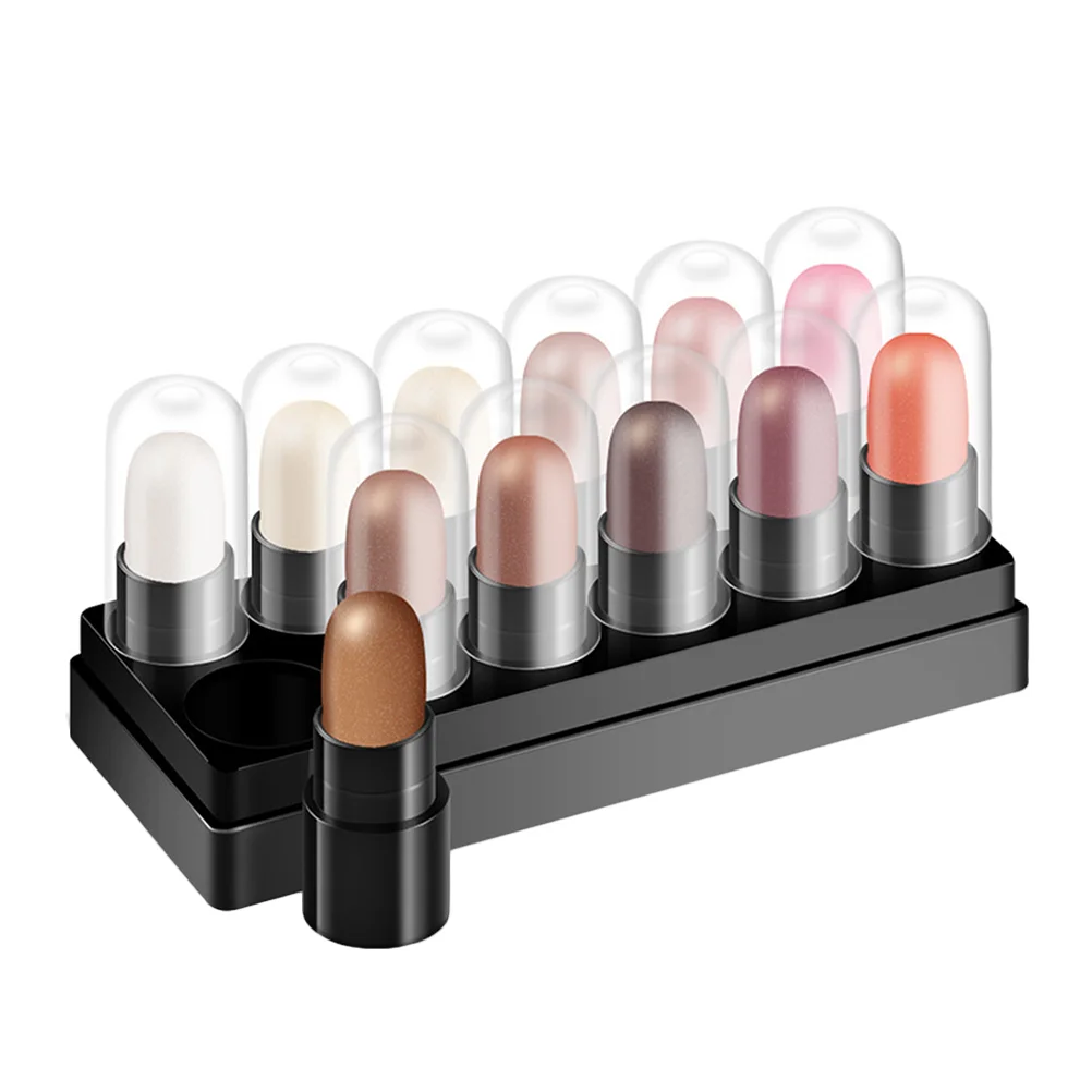 12 Pcs Color Eye Shadow Box Glitter Eyeshadow Pen Cream Makeup Stick Plastic Highlighter Tool
12 Pcs Color Eye Shadow Box Glitter Eyeshadow Pen Cream Makeup Stick Plastic Highlighter Tool