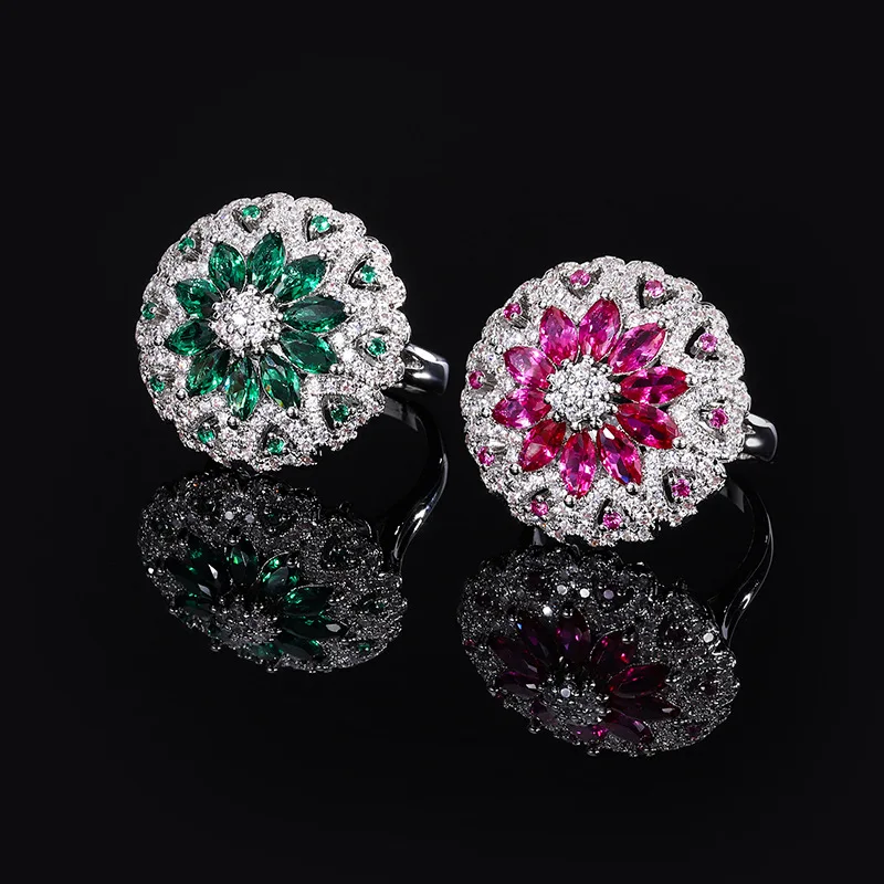 2023 New In French Luxurious Flower Green Crystal Adjustable Ring Women's Dress Accessories Vintage Bride Valentine's Day Gift
2023 New In French Luxurious Flower Green Crystal Adjustable Ring Women's Dress Accessories Vintage Bride Valentine's Day Gift