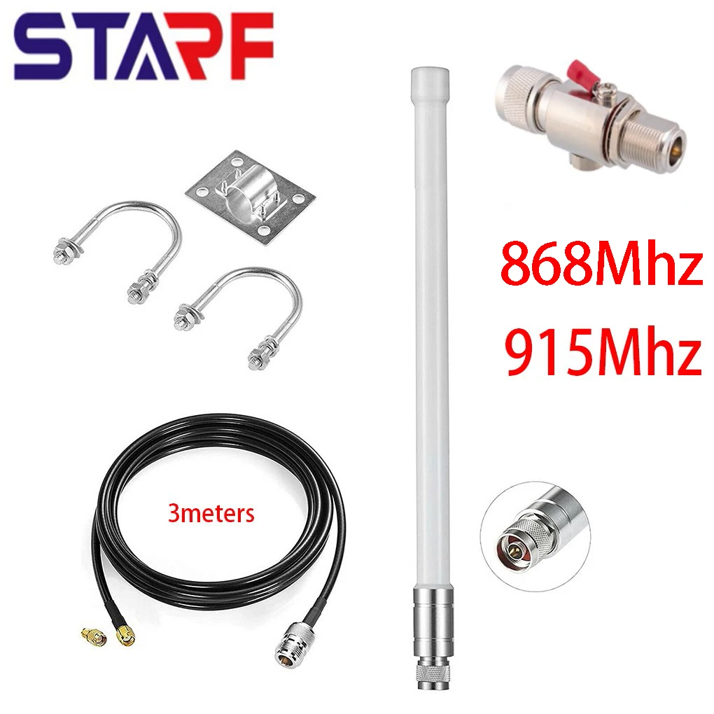 Fiberglass Antenna Kit With Lightnings Arrester 915Mhz Helium Hotspot Miner 12dBi Antenna 10FT Cable For RAK Nebra Bobcat 868Mhz
Fiberglass Antenna Kit With Lightnings Arrester 915Mhz Helium Hotspot Miner 12dBi Antenna 10FT Cable For RAK Nebra Bobcat 868Mhz