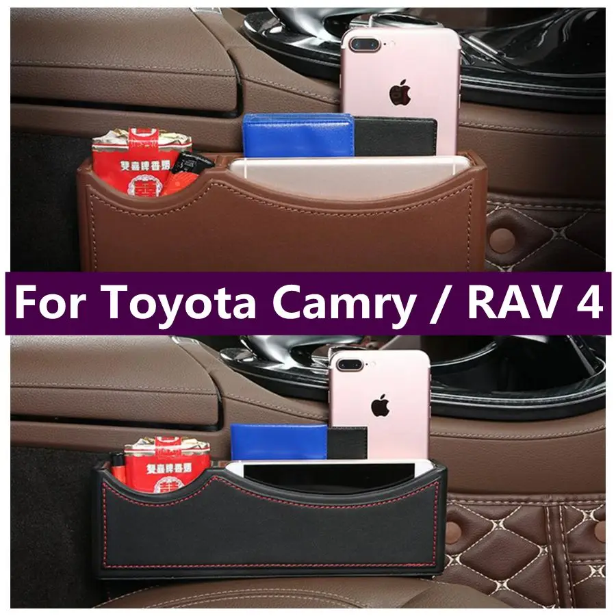 Brown / Black with Red Line Style Seat Crevice Organizer Slit Gap Pocket Storage Box Cover For Toyota Camry / RAV 4 Accessories 
Brown / Black with Red Line Style Seat Crevice Organizer Slit Gap Pocket Storage Box Cover For Toyota Camry / RAV 4 Accessories