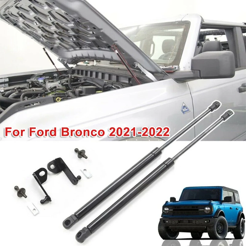 2pcs/set Car Hood Lift Support Car Hood Strut Bar for Ford Bronco 2021-2022
2pcs/set Car Hood Lift Support Car Hood Strut Bar for Ford Bronco 2021-2022