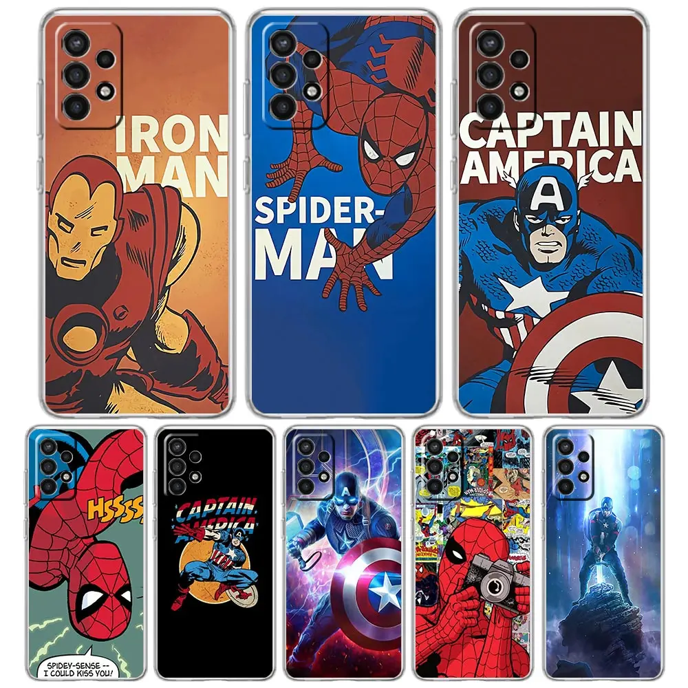 Phone Case For Samsung Galaxy A12 A51 A52 A71 A32 A31 A21s A22 A41 A42 A11 A02s A01 A91 Luxury Soft Cover Marvel Super Hero Sac
Phone Case For Samsung Galaxy A12 A51 A52 A71 A32 A31 A21s A22 A41 A42 A11 A02s A01 A91 Luxury Soft Cover Marvel Super Hero Sac