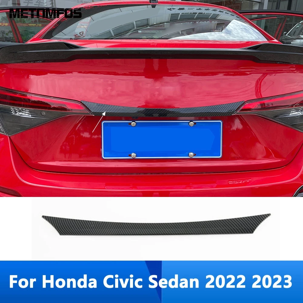 Для Honda Civic Sedan 2022 2023 углеродное волокно Задняя Крышка багажника отделка молдинг задняя дверь полоса стикер аксессуары автостайлинг 
Для Honda Civic Sedan 2022 2023 углеродное волокно Задняя Крышка багажника отделка молдинг задняя дверь полоса стикер аксессуары автостайлинг