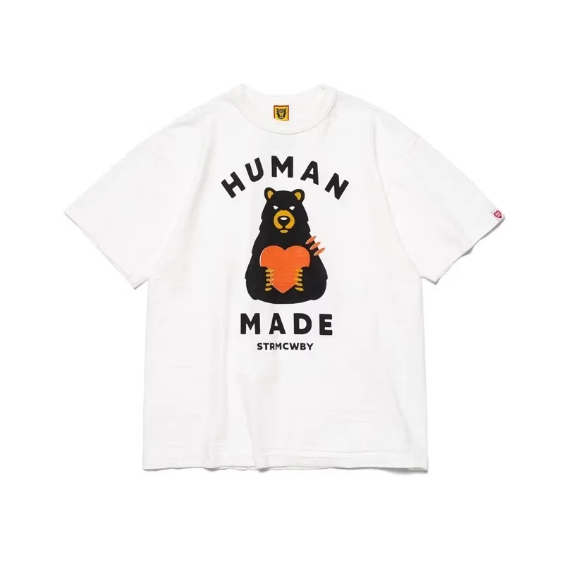 HUMAN MADE Summer Love Bear Letter Printing Round Neck Lovers Short Sleeve Men Women Loose And Comfortable Slub Cotton Top
HUMAN MADE Summer Love Bear Letter Printing Round Neck Lovers Short Sleeve Men Women Loose And Comfortable Slub Cotton Top