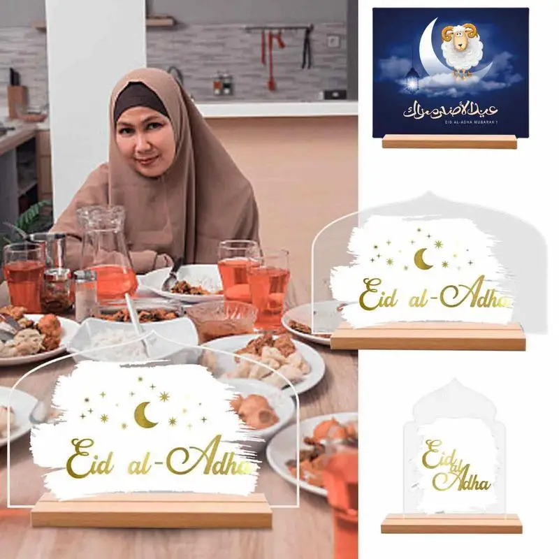 Eid Ethnic Style Ornaments Acrylic Table Centerpieces Decorations Table Signs For Home Office EId Al Adha Party Supplies Decor 
Eid Ethnic Style Ornaments Acrylic Table Centerpieces Decorations Table Signs For Home Office EId Al Adha Party Supplies Decor