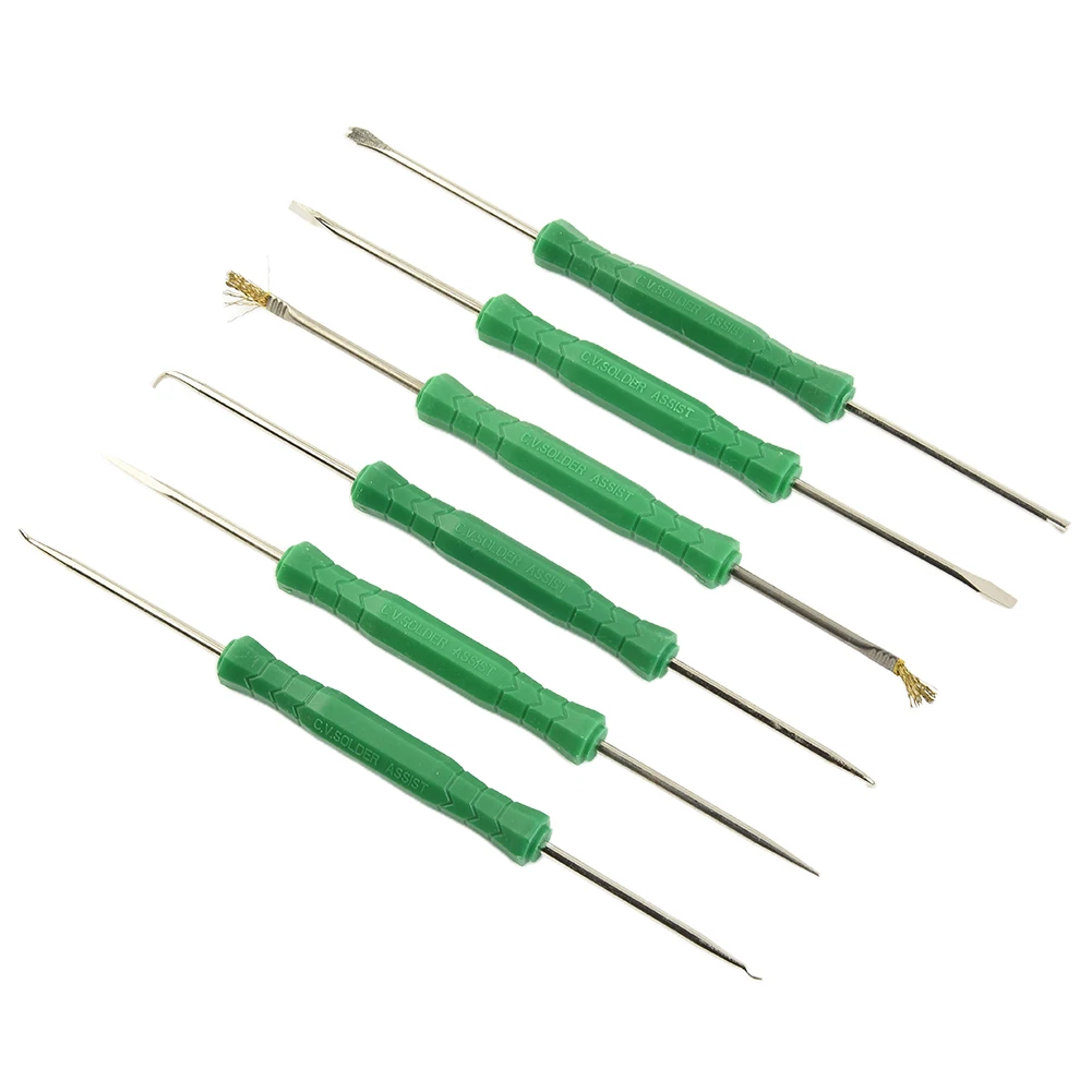6Pcs Desoldering Aid Tool Kit Soldering Aid Assist Tool PCB Cleaning Repair Tool Soldering Wire Soldadora Soldering Tools
6Pcs Desoldering Aid Tool Kit Soldering Aid Assist Tool PCB Cleaning Repair Tool Soldering Wire Soldadora Soldering Tools