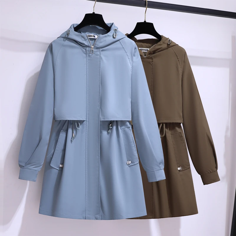 Women Vintage Elegant Clothes Coat All-match Long Sleeve Fashion Hooded Zipper Slim High Street Short Jacket Spring Autumn
Women Vintage Elegant Clothes Coat All-match Long Sleeve Fashion Hooded Zipper Slim High Street Short Jacket Spring Autumn
