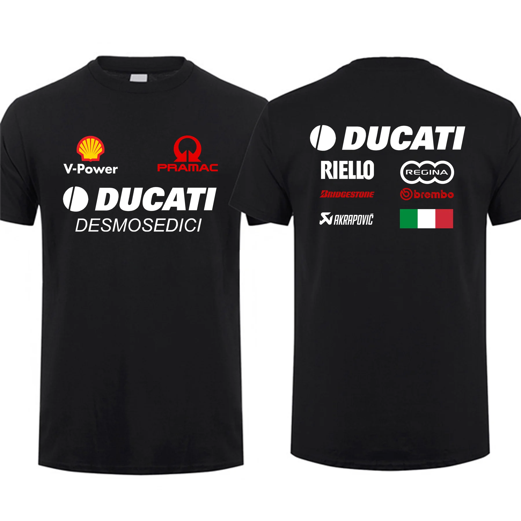 2023 Summer 100% Cotton New Limited Team Ducati Desmosedici Akrapovic Motorcycle Sport Panigale T Shirt Men Streetwear T-shirt
2023 Summer 100% Cotton New Limited Team Ducati Desmosedici Akrapovic Motorcycle Sport Panigale T Shirt Men Streetwear T-shirt