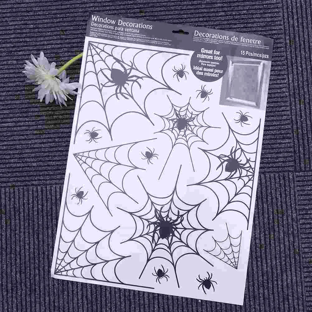 

Stickers Spider Wall Window Web Sticker Cobweb Decal Bat Clings Decals Decorations Home Party Decor Decoration Set Witch Spooky