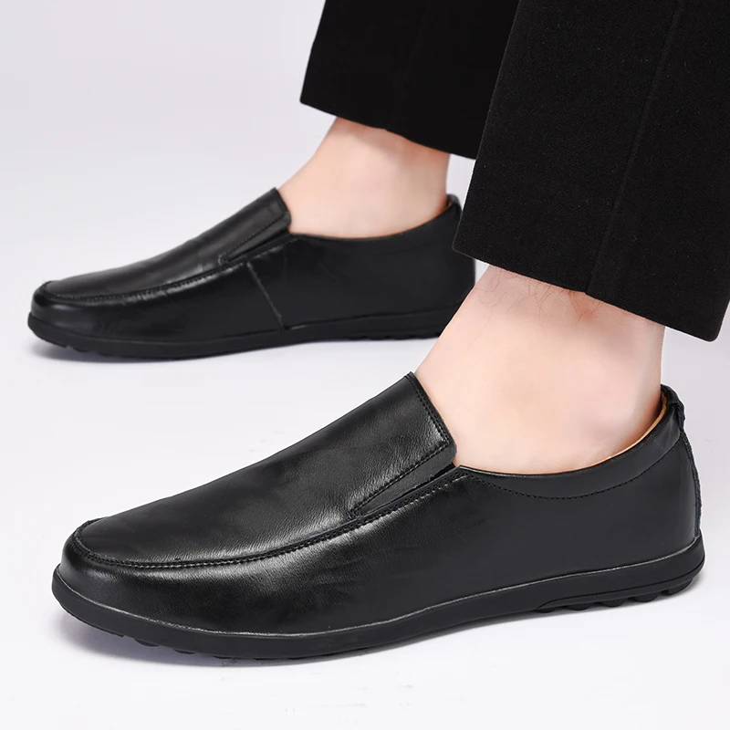 Leather Men Casual Shoes 2022 Summer Breathable Slip on Formal Loafers Men Moccasins Italian Black Driving Shoes Plus Size 37-48
Leather Men Casual Shoes 2022 Summer Breathable Slip on Formal Loafers Men Moccasins Italian Black Driving Shoes Plus Size 37-48