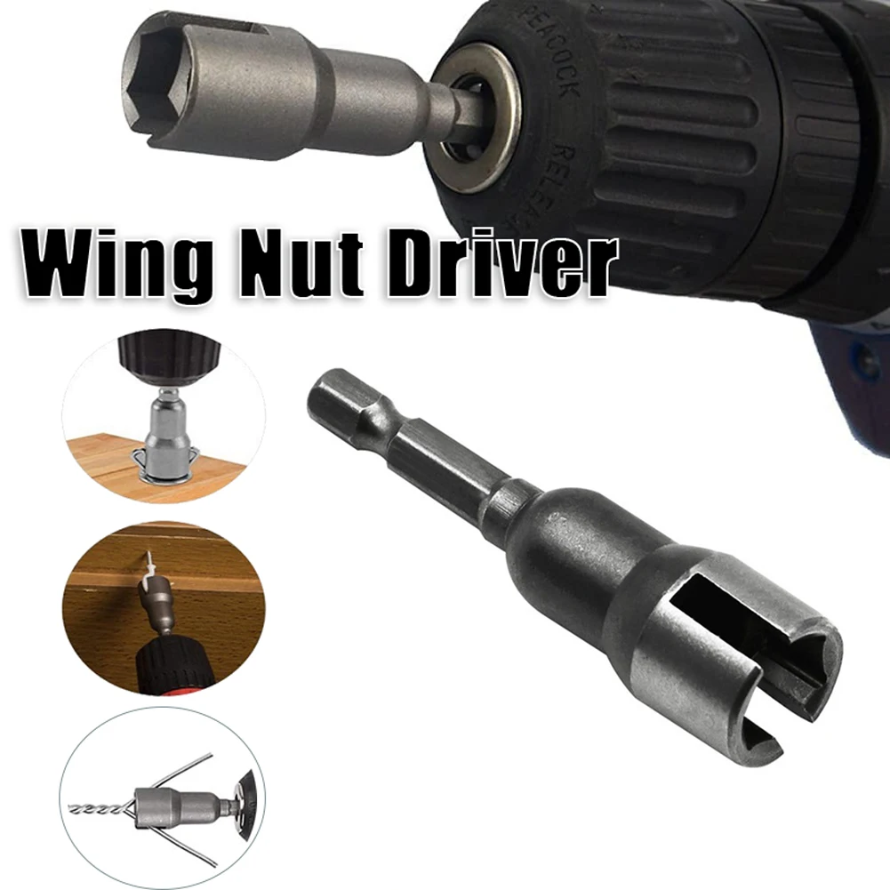 1/4 Inch Butterfly Bolt Socket Wrench 6.35mm Hex Shank Socket Adapter Nut For Power Tool Slotted Electric Screwdriver Sleeve
1/4 Inch Butterfly Bolt Socket Wrench 6.35mm Hex Shank Socket Adapter Nut For Power Tool Slotted Electric Screwdriver Sleeve
