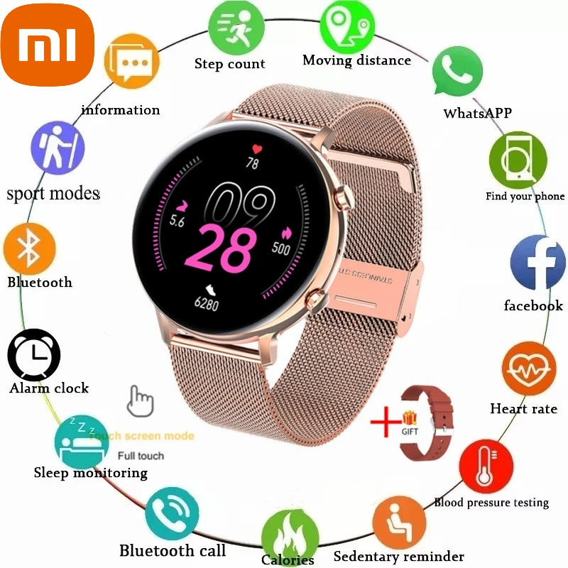 Xiaomi Smart Watch Women ECG PPG BT Calls Women Smartwatch Blood Pressure Sports Fitness Tracke For Android Samsung Huawei 
Xiaomi Smart Watch Women ECG PPG BT Calls Women Smartwatch Blood Pressure Sports Fitness Tracke For Android Samsung Huawei