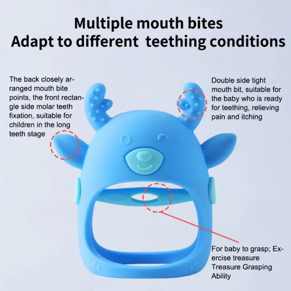 Anti Eating Hand Artifact Baby Accessories Baby Teether Deer Shape Baby Silicone Training Baby Tooth Grinding Stick Boilable
Anti Eating Hand Artifact Baby Accessories Baby Teether Deer Shape Baby Silicone Training Baby Tooth Grinding Stick Boilable