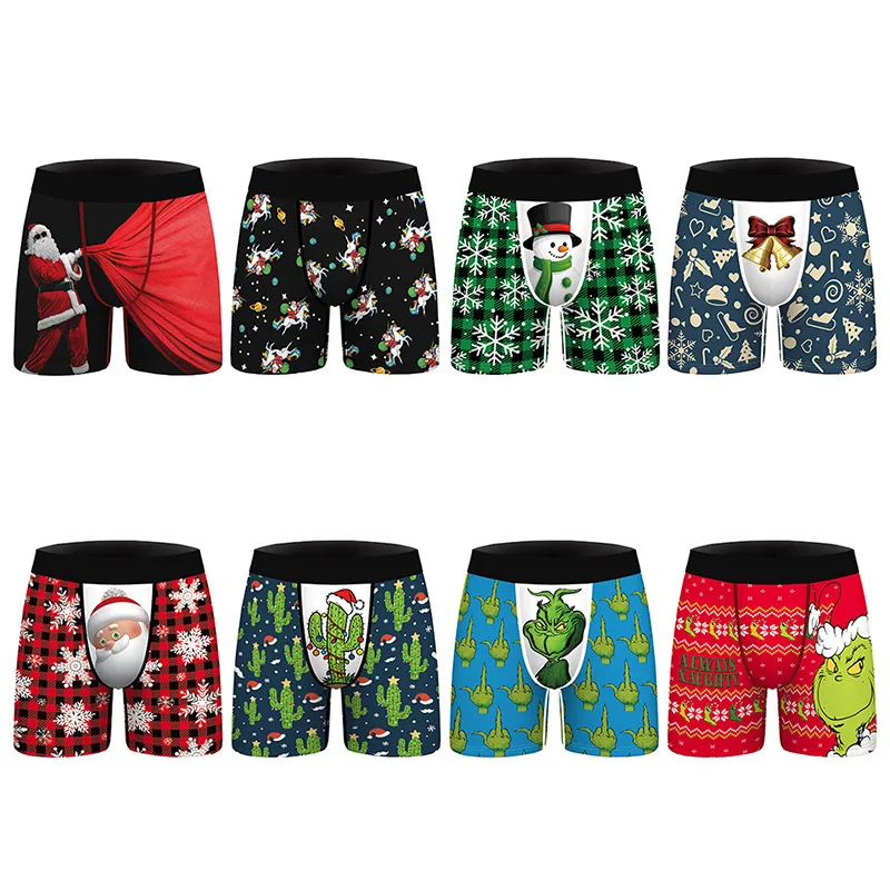 Новинка 2022, рождественские мужские привлекательные тонкие эластичные боксеры с цифровой печатью для всех сезонов, оптовая продажа
Новинка 2022, рождественские мужские привлекательные тонкие эластичные боксеры с цифровой печатью для всех сезонов, оптовая продажа